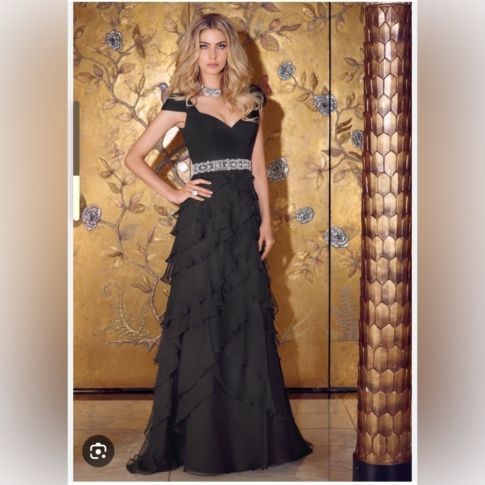 VM Collection 70702 Chiffon Cap Sleeve Mothers Dress